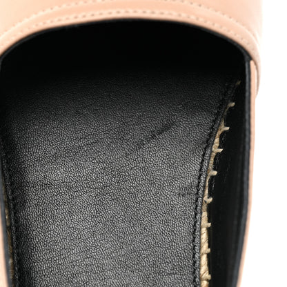 Saint Laurent Lambskin Monogram Espadrilles 36 Nude 9 of 9