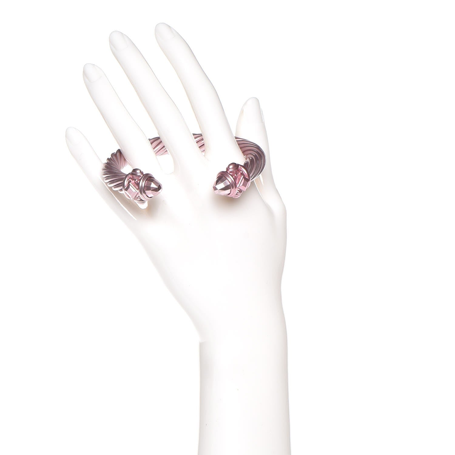David Yurman Aluminum 10mm Renaissance Cable Bracelet Light Pink 2 of 5