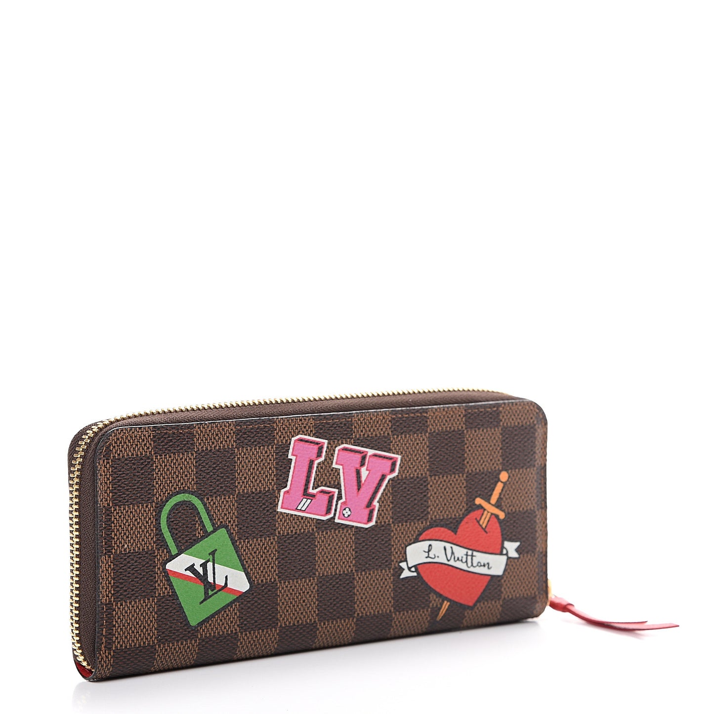 Damier Ebene Patches Clemence Wallet