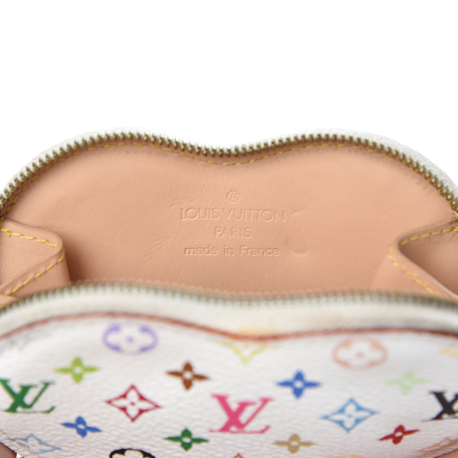 Louis Vuitton Monogram Multicolor Coeur Heart Coin Purse White 6 of 9