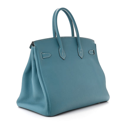 Hermes Togo Birkin 35 Blue Jean 3 of 14