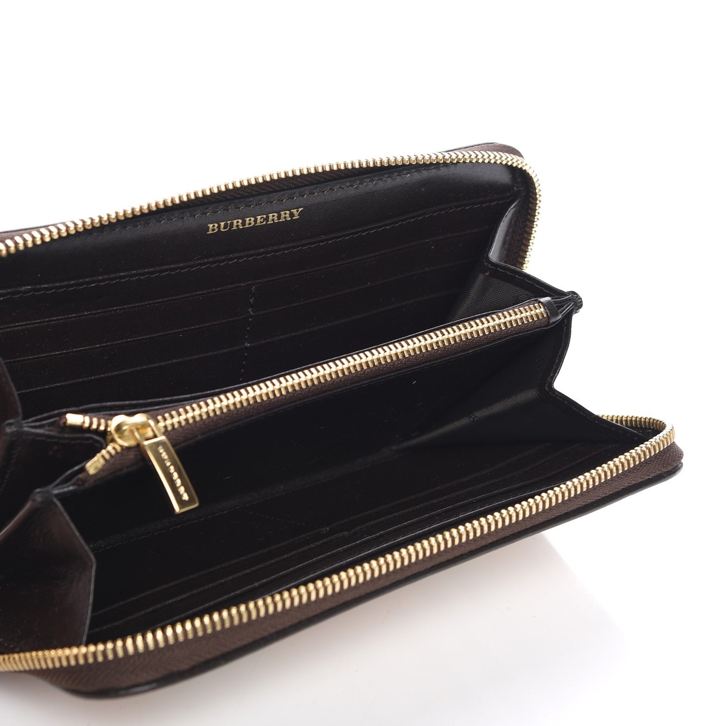 Haymarket Check Large Ziggy Zip Around Wallet Chocolate