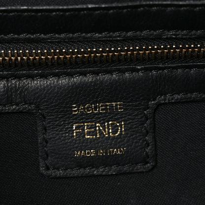 Fendi Nappa FF 1974 Embossed Baguette Black 6 of 11