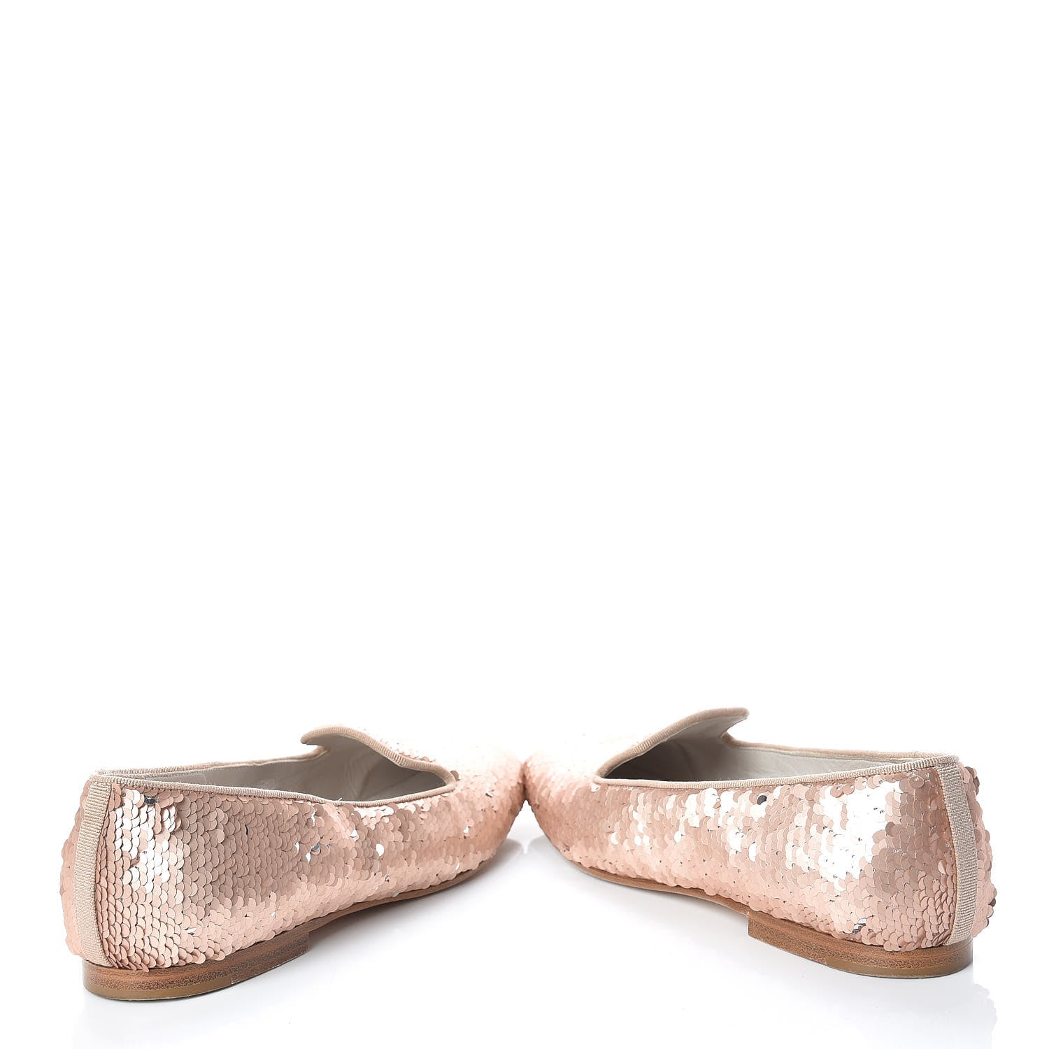 Chanel Sequin CC Moccasin Loafers 39 Pink 6 of 16