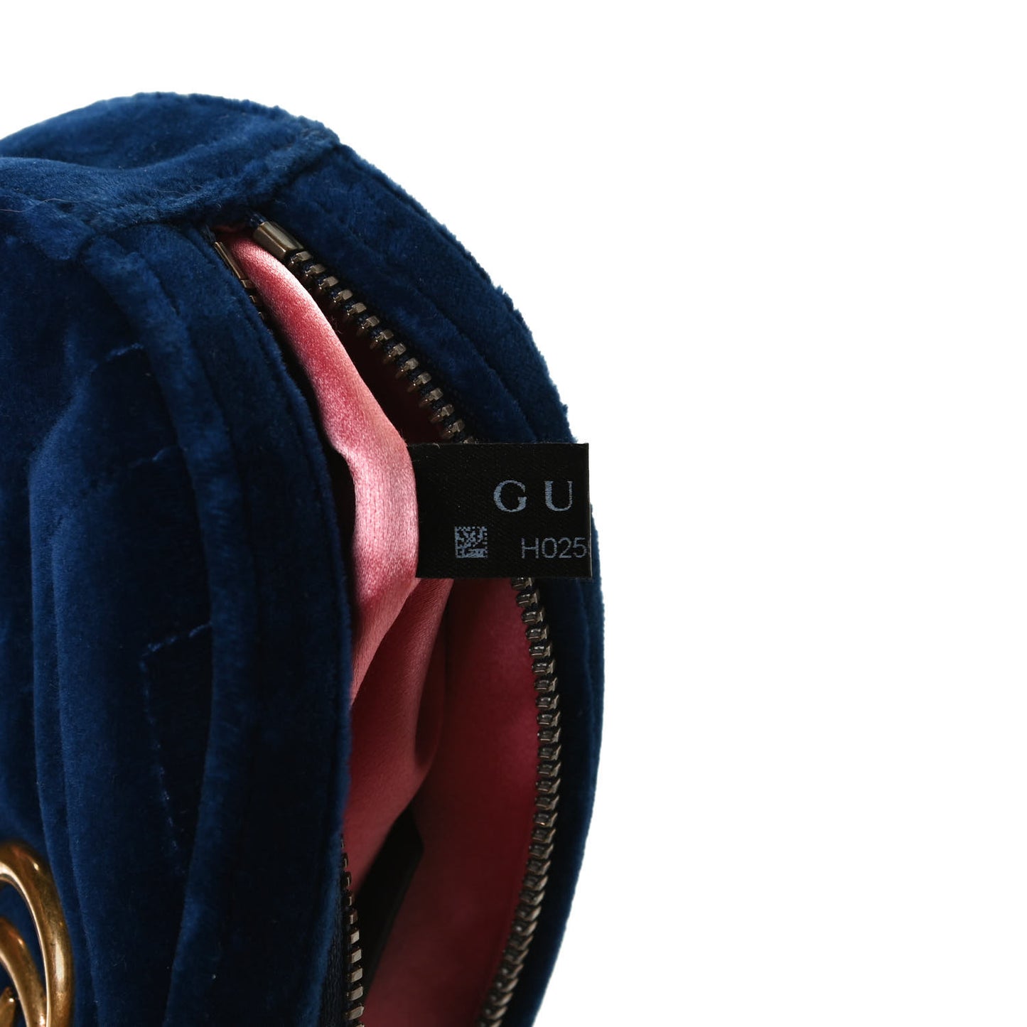 Velvet Matelasse GG Marmont Belt Bag 85 34 Cobalt Blue