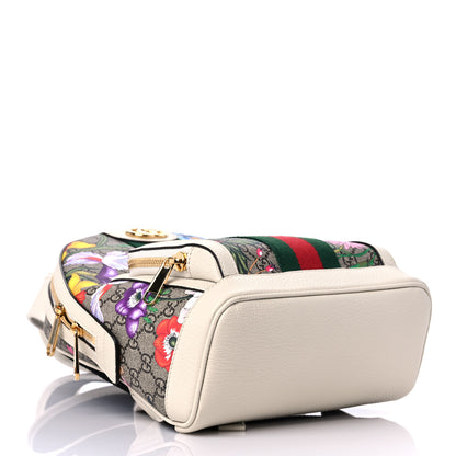 Gucci GG Supreme Monogram Flora Web Small Ophidia Day Backpack White 4 of 13