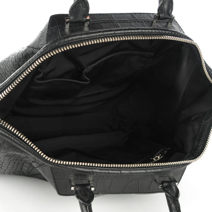Alexander Wang Calfskin Crocodile Embossed Small Liner Tote Black 5 of 7