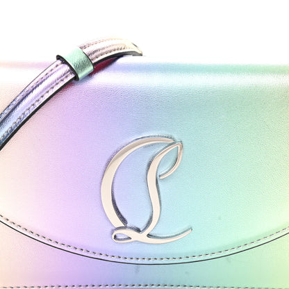 Christian Louboutin Iridescent Calfskin Loubi54 Crossbody Clutch Silver 7 of 11