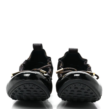 Louis Vuitton Monogram Flirty Ballerina Flat 38.5 Black 2 of 7