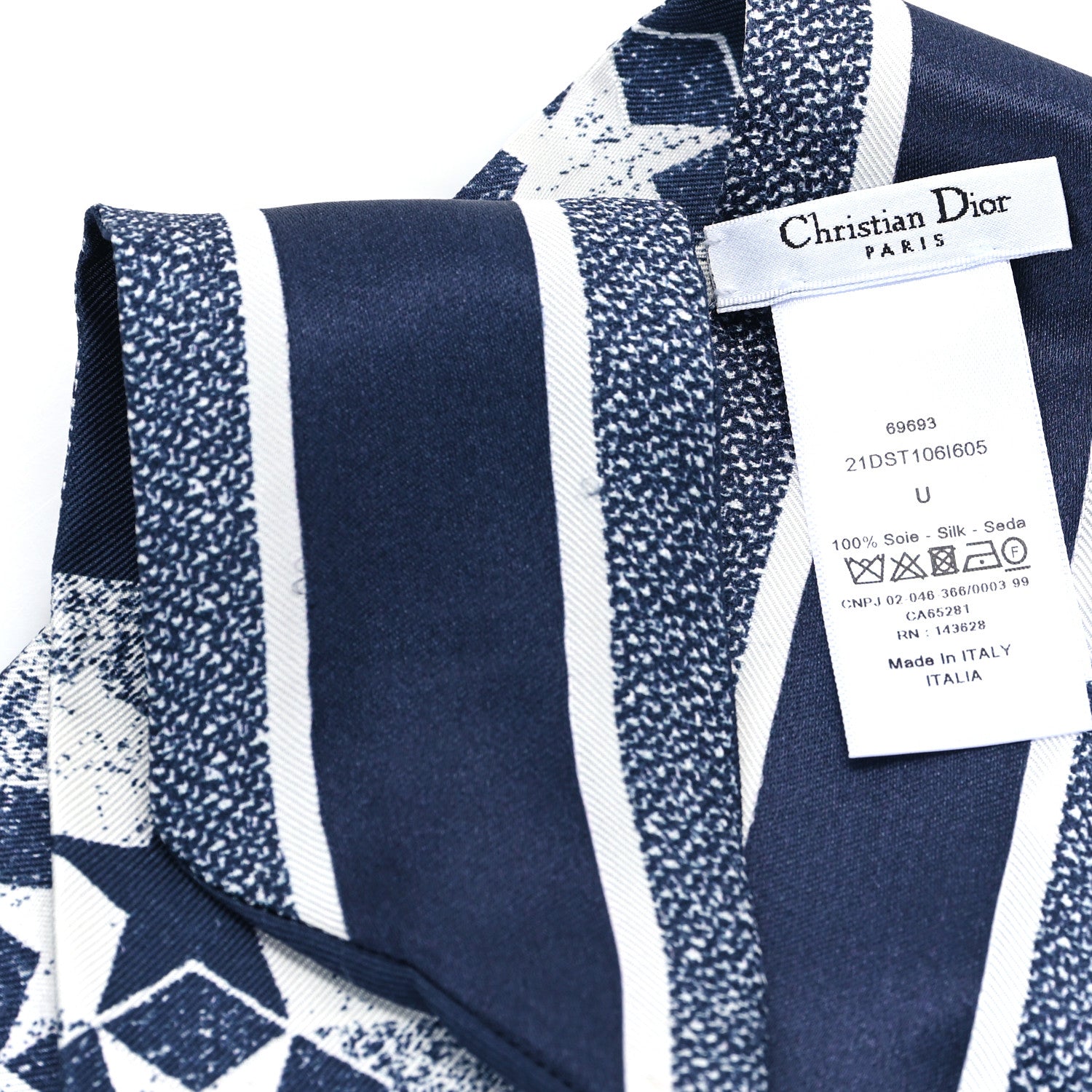 Christian Dior Silk Star Mitzah Scarf Fantai 3 of 3