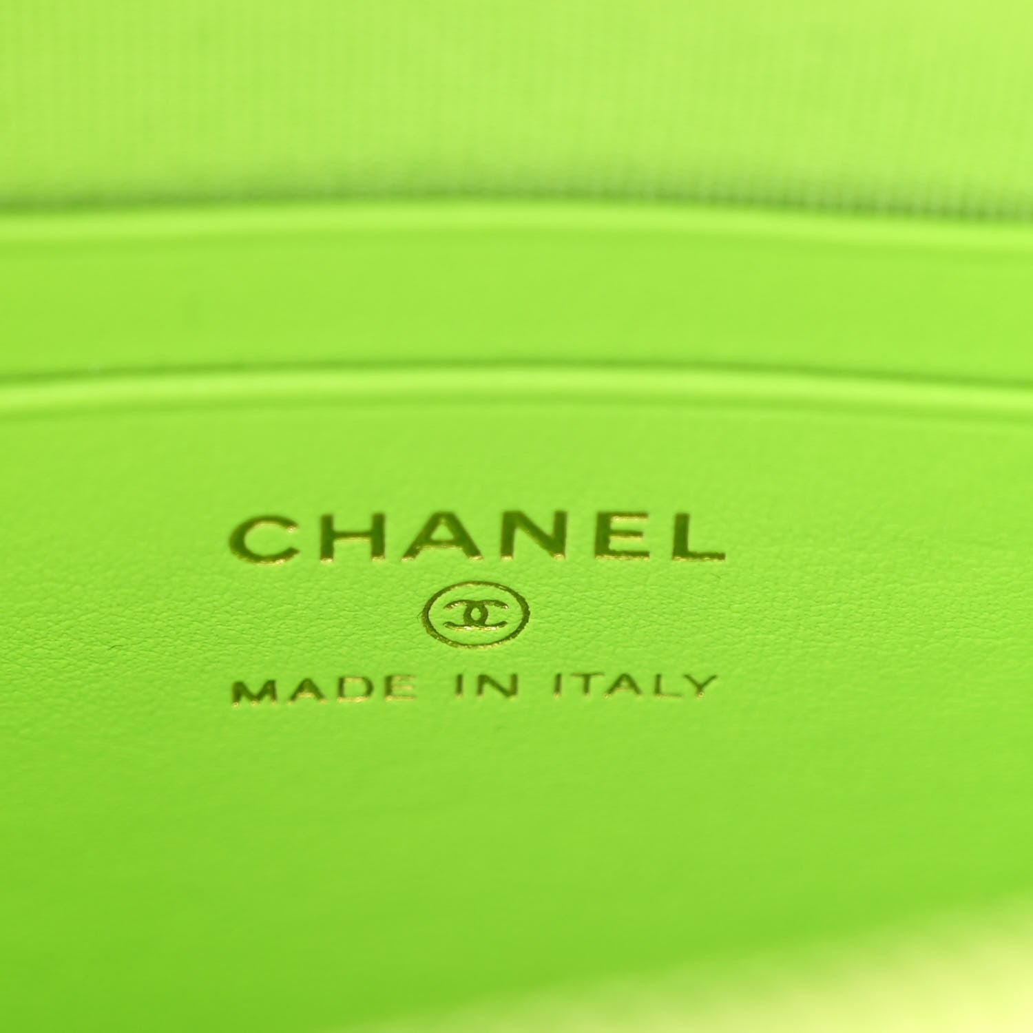 Chanel Caviar Quilted CC Mini Classic Backpack Neon Green 6 of 11