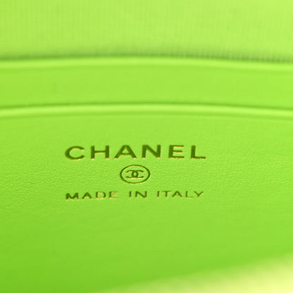 Chanel Caviar Quilted CC Mini Classic Backpack Neon Green 6 of 11