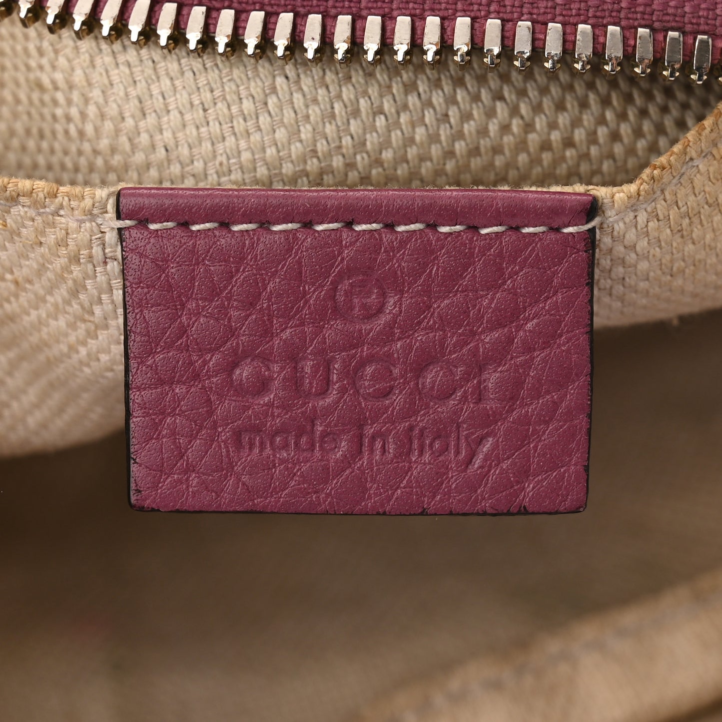 Pebbled Calfskin Small Soho Disco Bag Peonia Flower