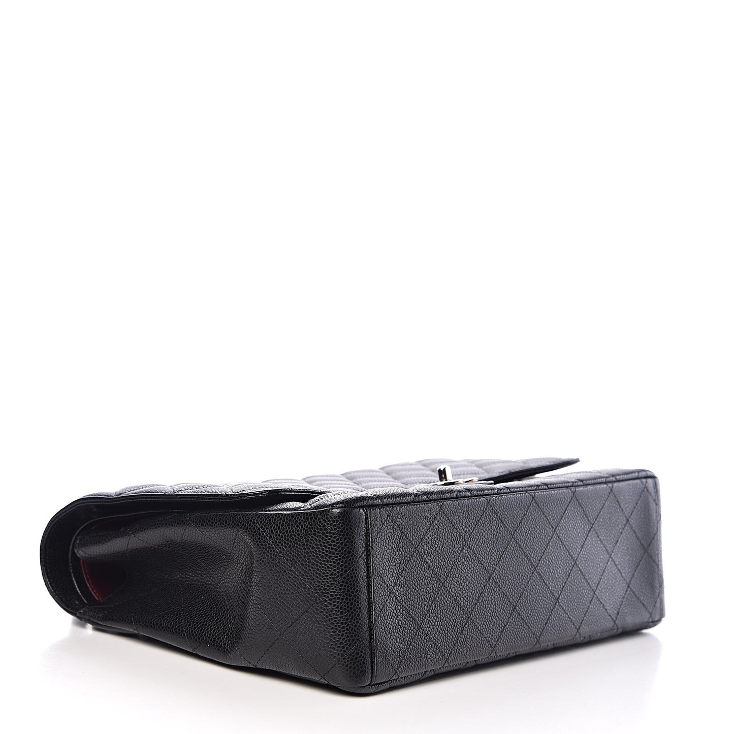 Caviar Quilted Maxi Double Flap Black