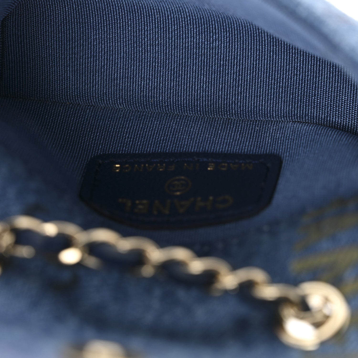 Chanel Denim Quilted Denim Mood Belt Bag Blue Multicolor 5 of 11