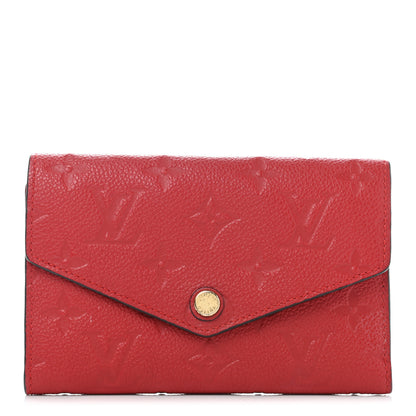 Louis Vuitton Empreinte Compact Curieuse Wallet Cherry 1 of 12