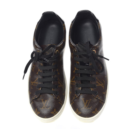 Louis Vuitton Patent Monogram Frontrow Sneakers 37 5 of 14