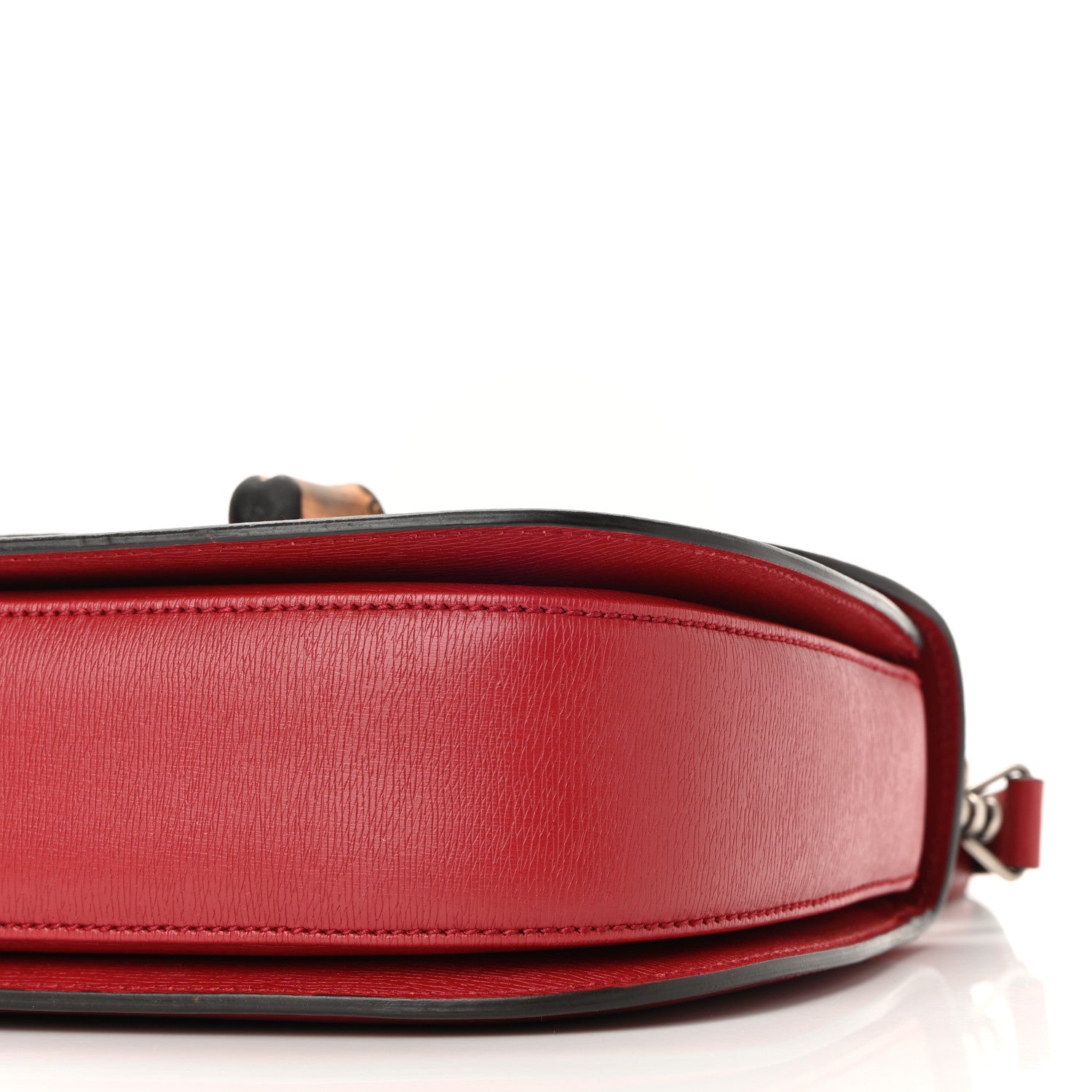 Gucci Shangai Calfskin Small Classic Bamboo Top Handle Bag Romantic Cerise 10 of 12