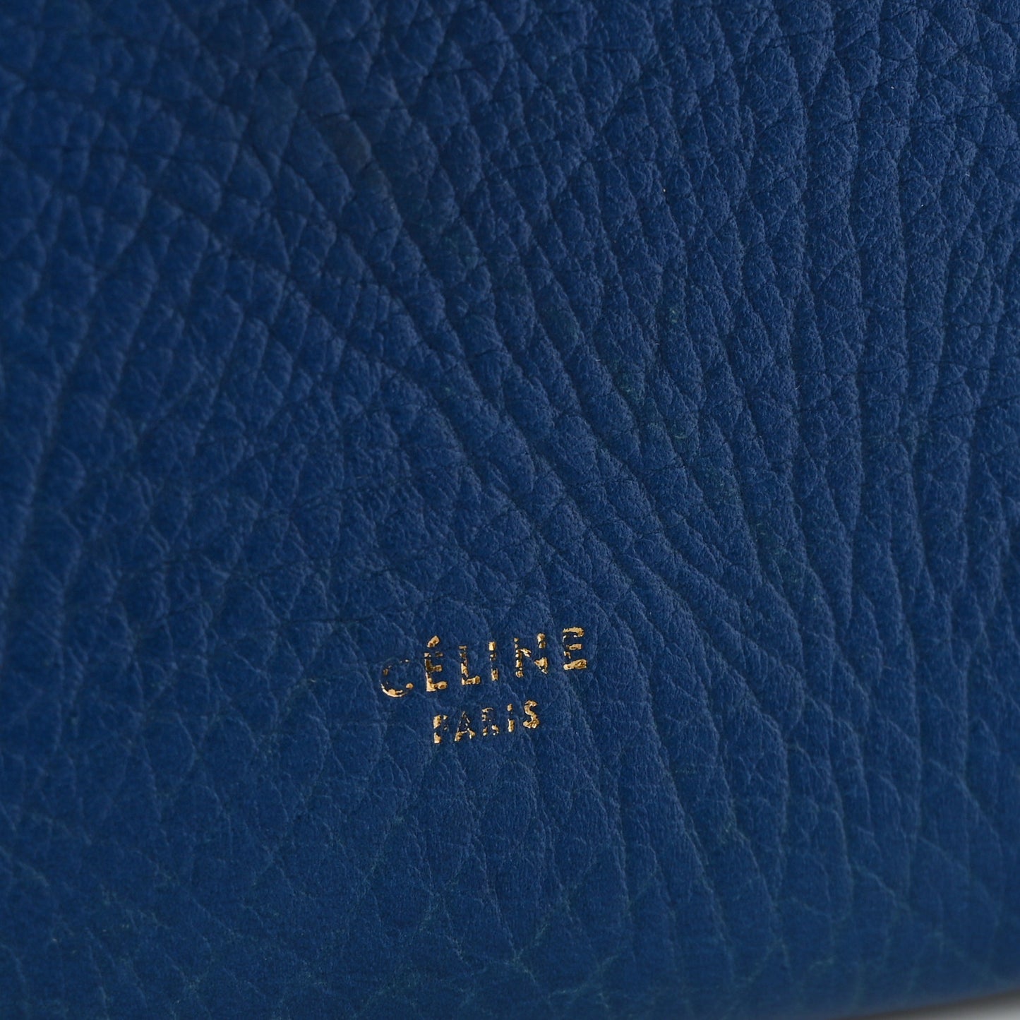 Elephant Calfskin Mini Tri-Color Belt Bag Indigo