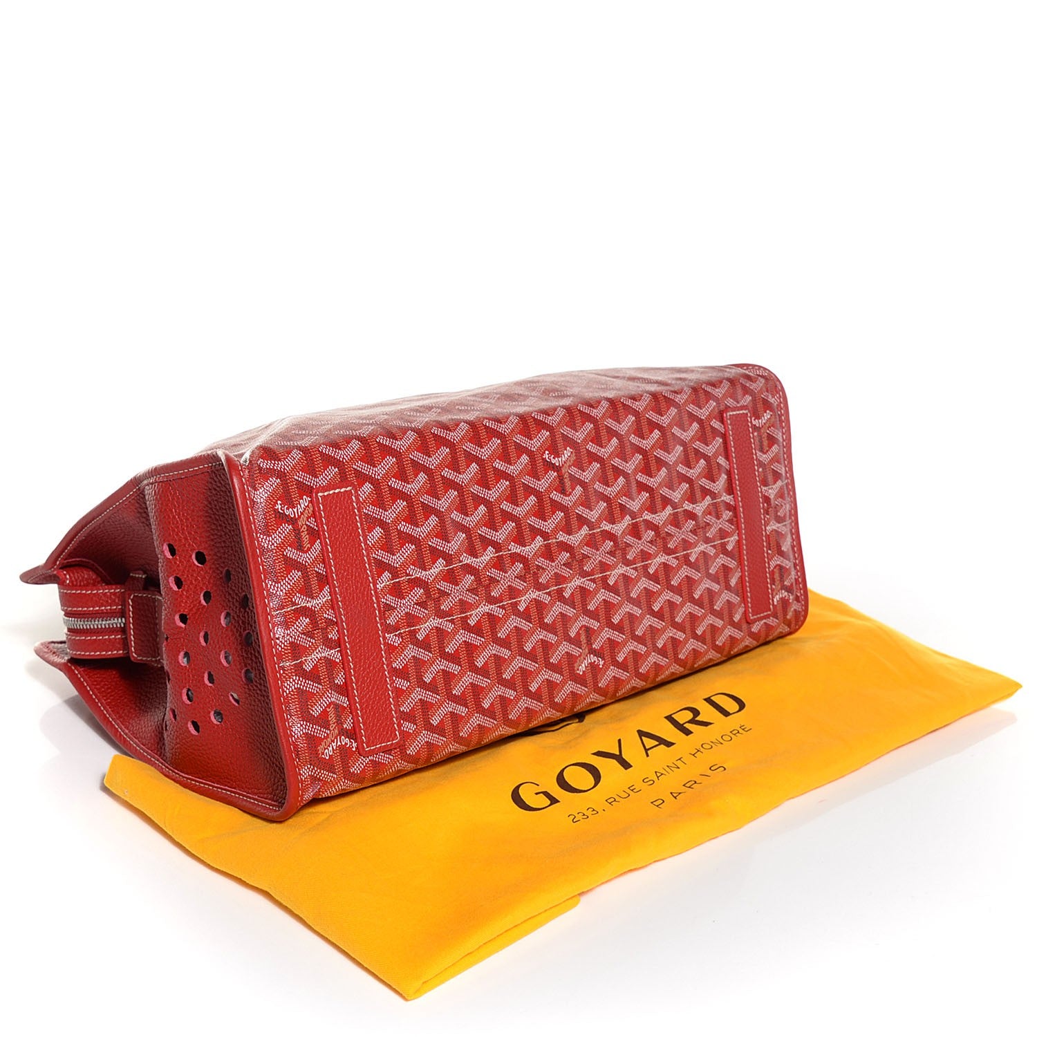 Goyard Goyardine Sac Hardy Pet Carrier PM Red 5 of 10