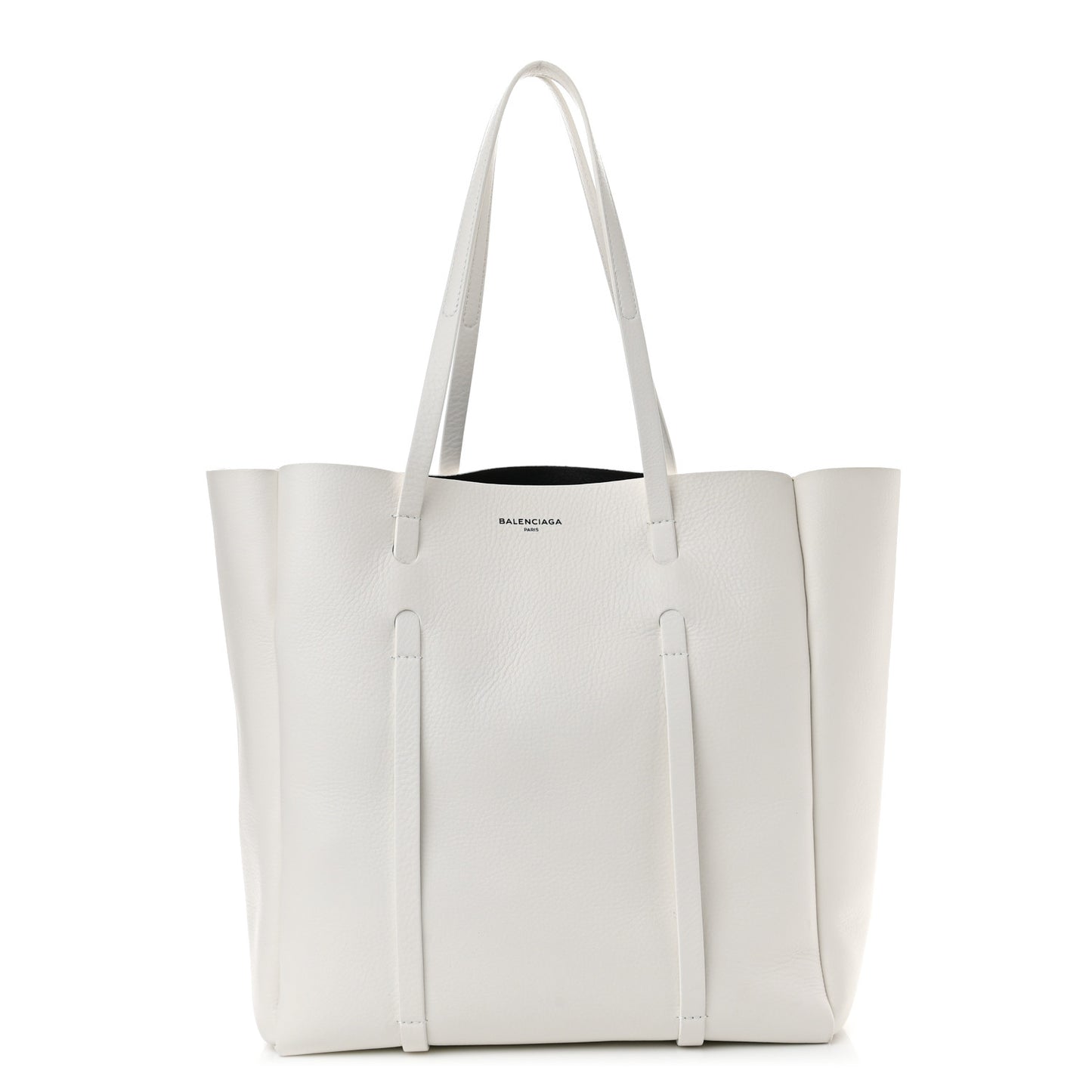 Veau Baltimore Double Sided Small Everyday Tote Optic White Black