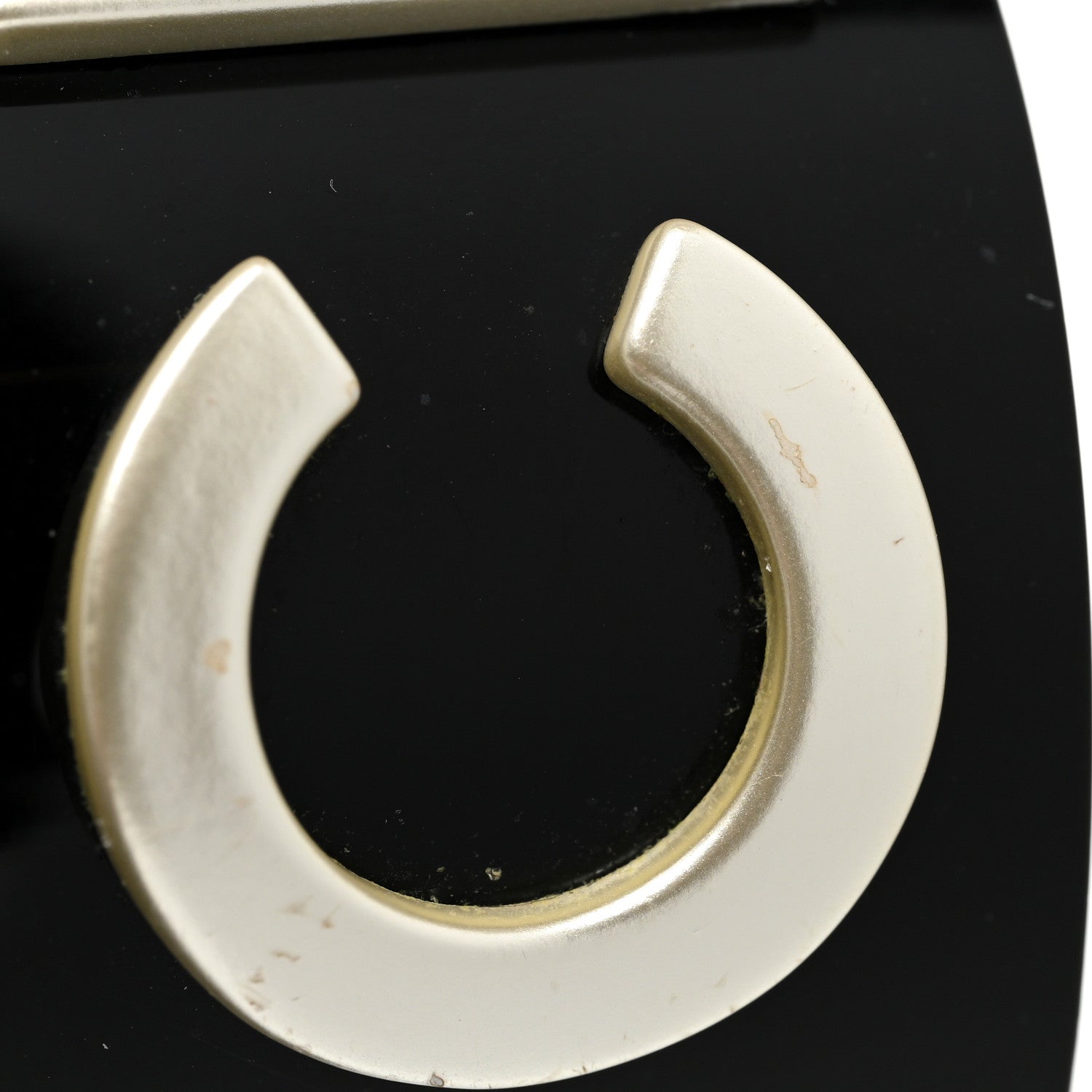 Chanel Resin Metal Cuff Black 6 of 6
