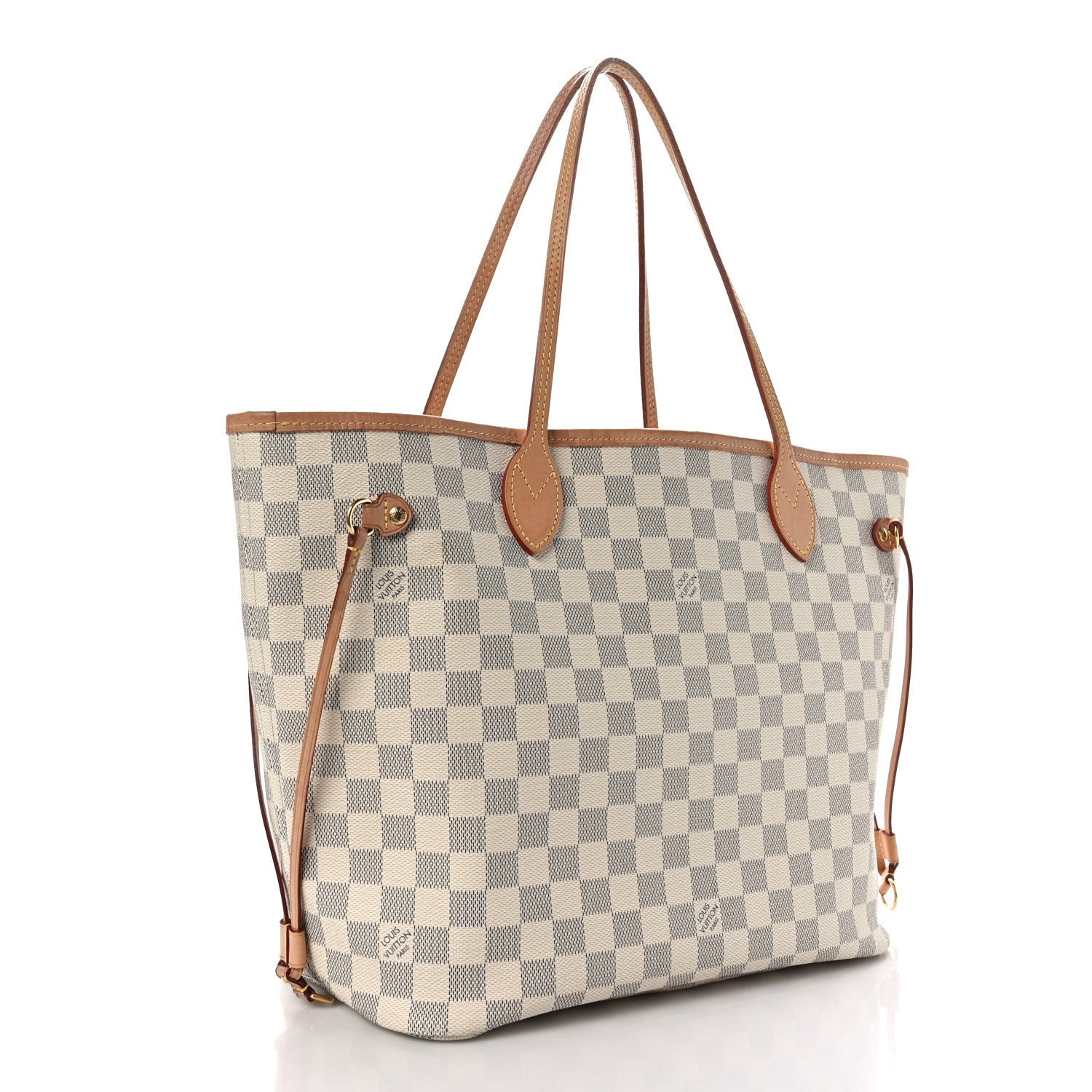 Louis Vuitton Damier Azur Neo Neverfull MM Rose Ballerine 3 of 9