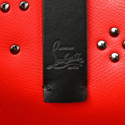 Christian Louboutin Calfskin Empire Spike Studded East West Cabata Tote Black 5 of 9