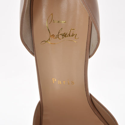 Christian Louboutin Kid Dos Noeud Bow 120 Pumps 38.5 Nude 7 of 9