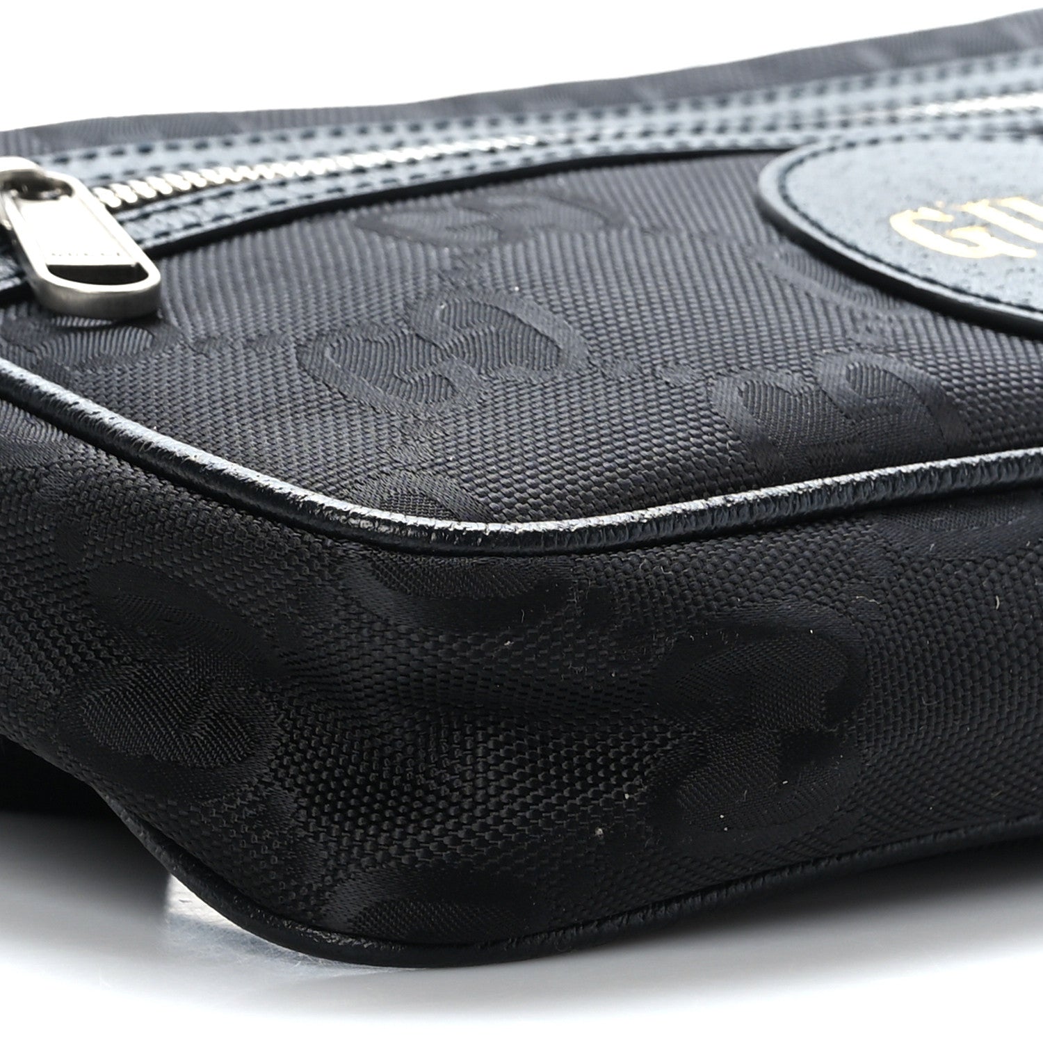 Gucci Econyl Nylon Monogram Off The Grid Belt Bag Black 9 of 10