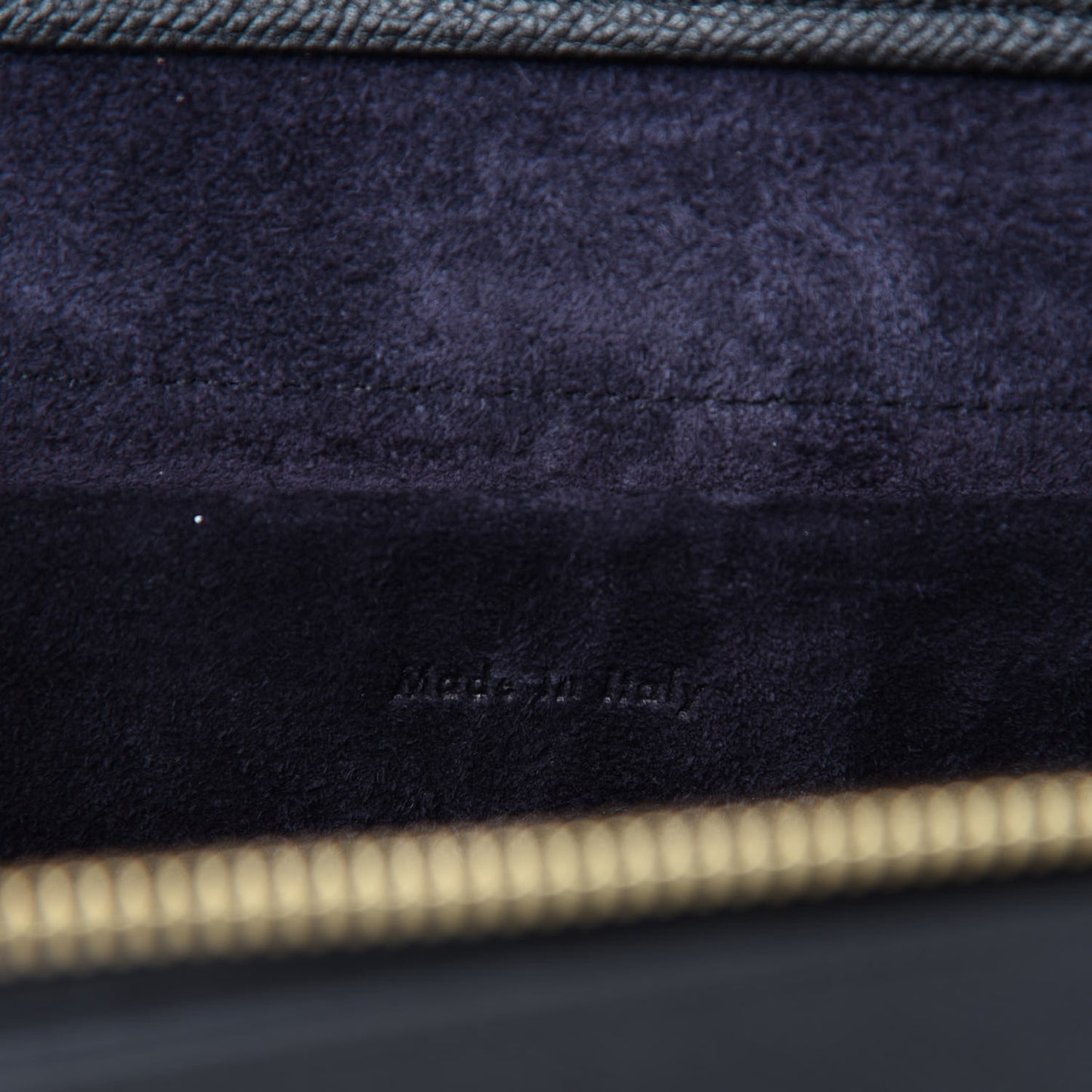 Grained Calfskin Micro Belt Bag Black