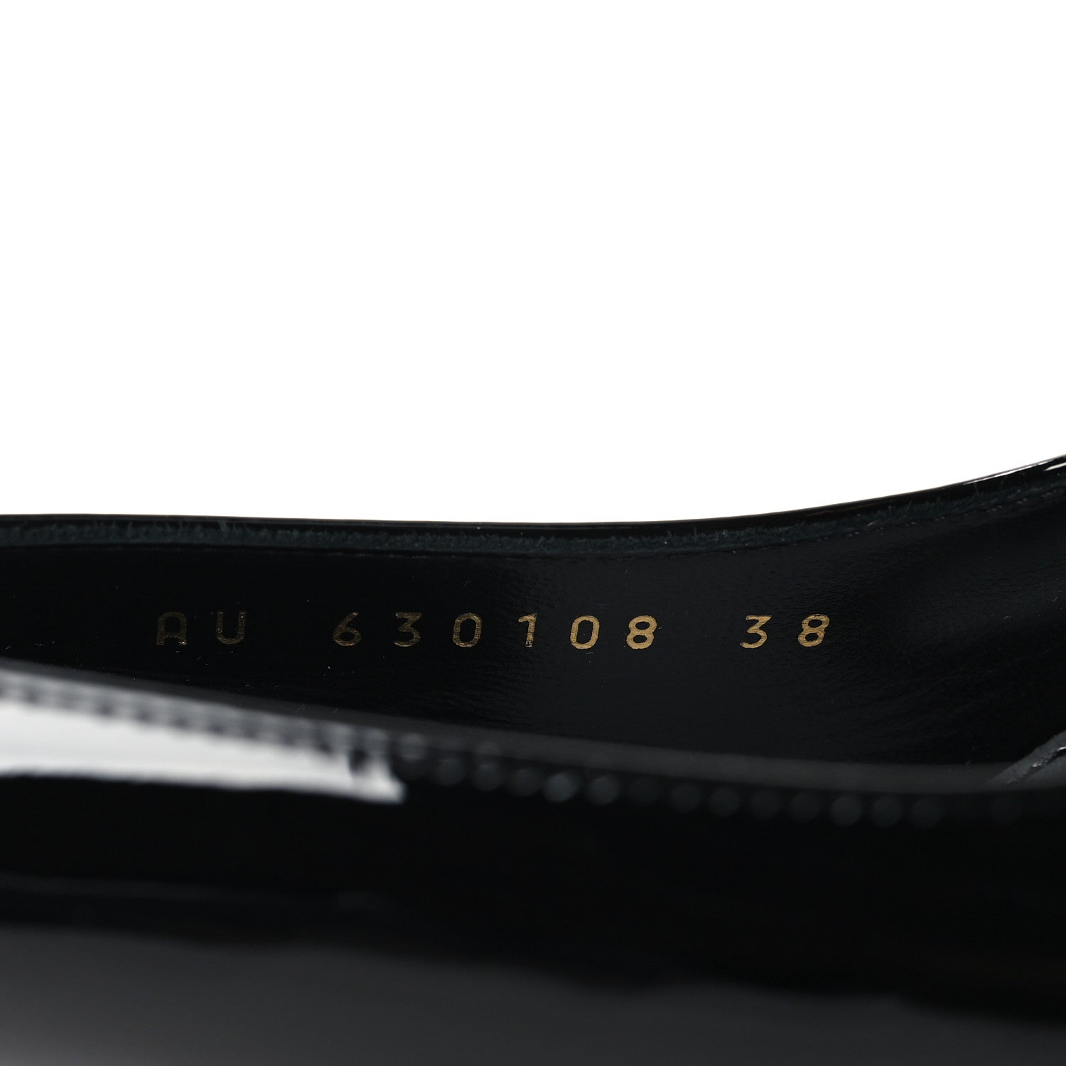 Saint Laurent Patent Opyum 110 Slingback Pumps 38 Black 7 of 10
