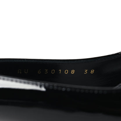 Saint Laurent Patent Opyum 110 Slingback Pumps 38 Black 7 of 10
