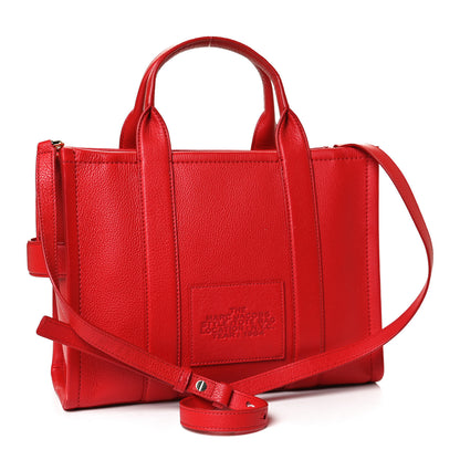 Marc Jacobs Grained Calfskin Medium The Tote Bag True Red 3 of 12