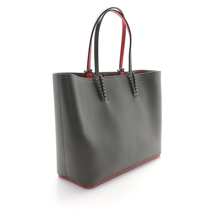 Christian Louboutin Calfskin Monochrome Spikes East West Cabata Tote Rocket 4 of 12