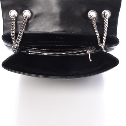 Saint Laurent Calfskin Y Quilted Monogram Medium Loulou Chain Satchel Black 5 of 16