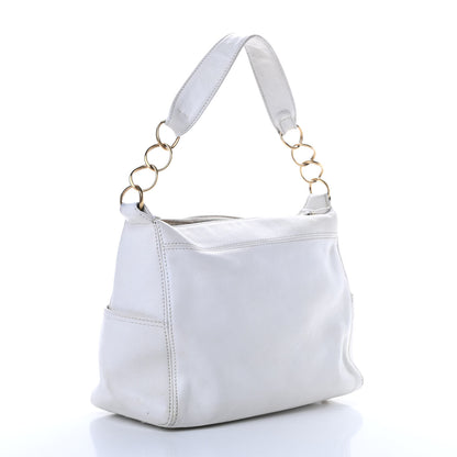 Chanel Calfskin CC Hobo White 3 of 15