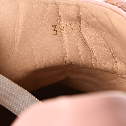 Christian Louboutin Calfskin Womens Vieira Spiked Flat Sneakers 39.5 Jupon Pink 9 of 10