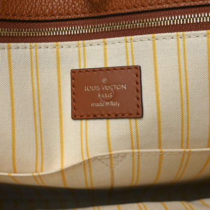 Louis Vuitton Raffia Calfskin Monogram Giant Onthego GM Tan 6 of 9