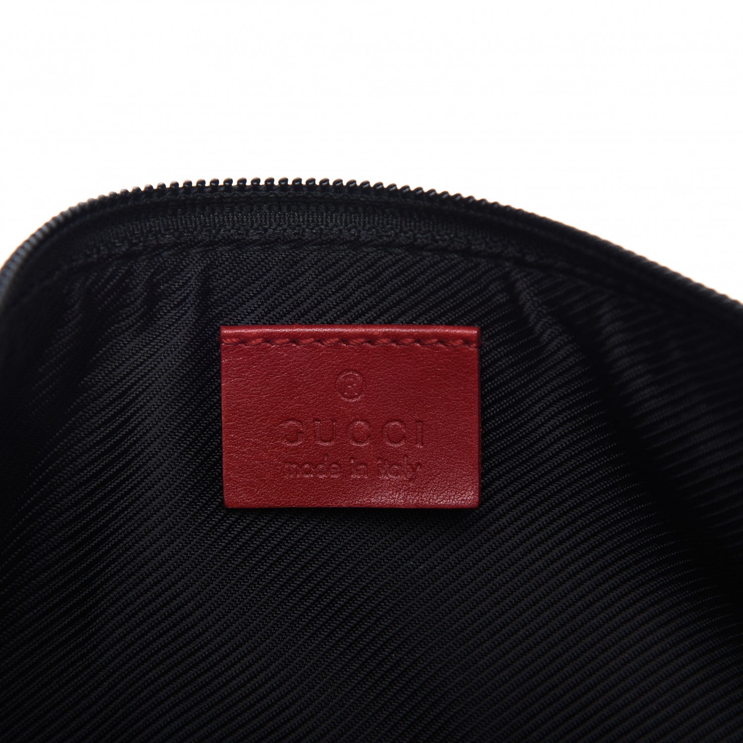 Gucci Monogram Boat Pochette Black Red 8 of 10