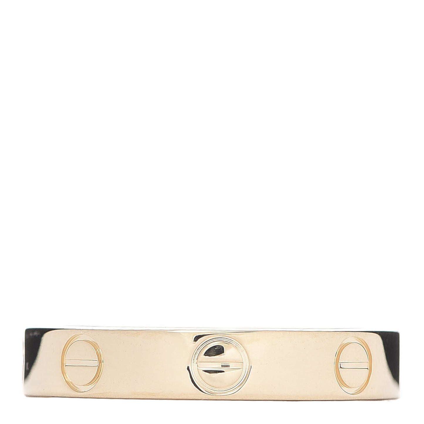 18K Yellow Gold 3.5mm LOVE Wedding Band Ring 53 6.5