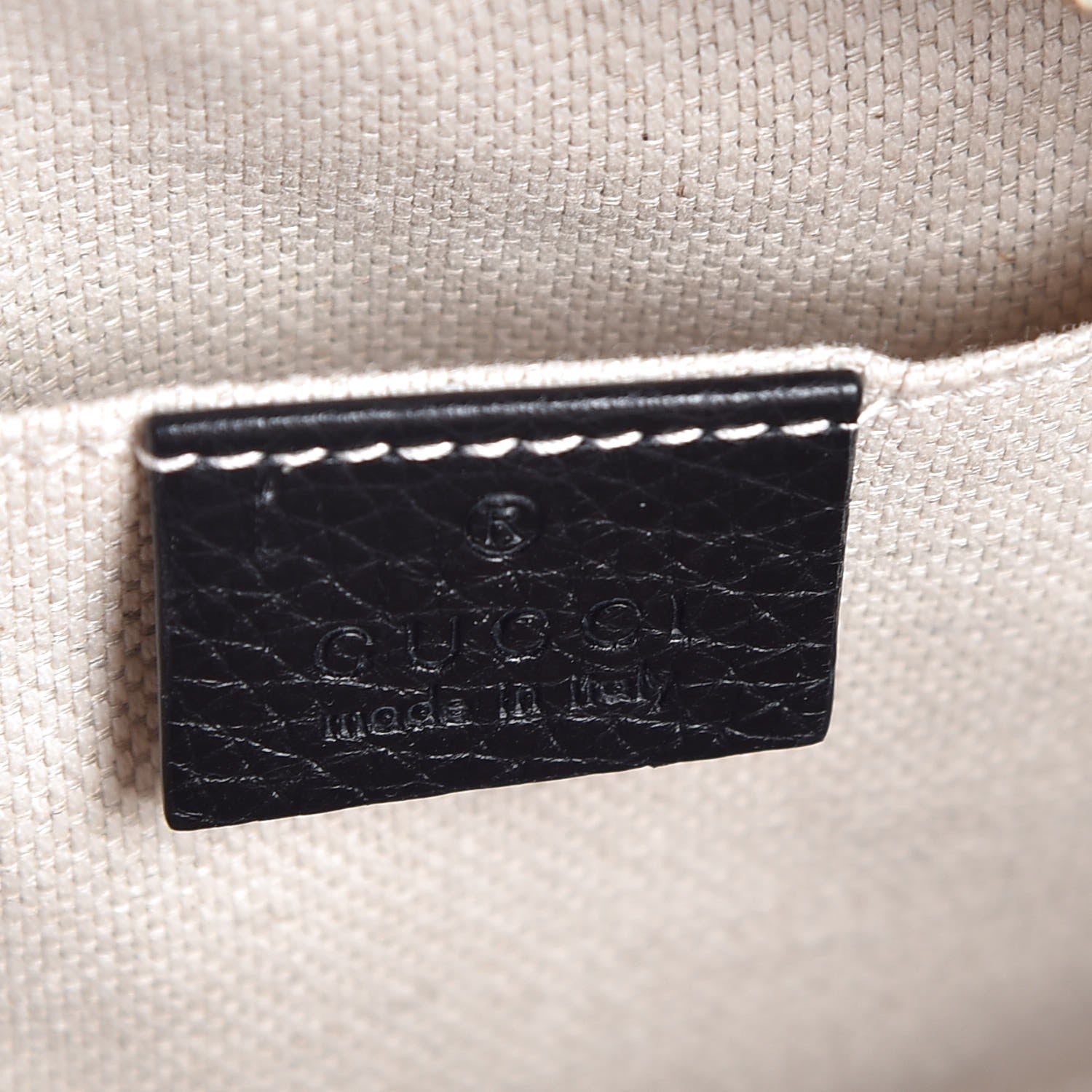 Gucci Pebbled Calfskin Small Soho Disco Bag Black 6 of 8