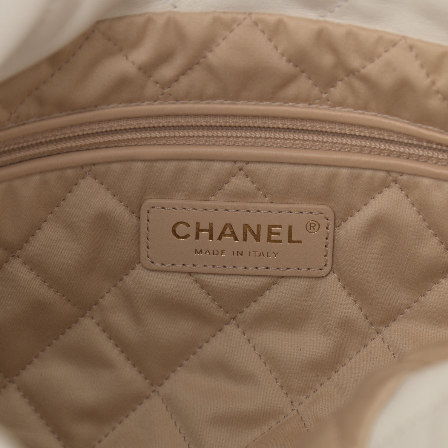 Chanel Shiny Calfskin Quilted Small Chanel 22 White 6 of 10