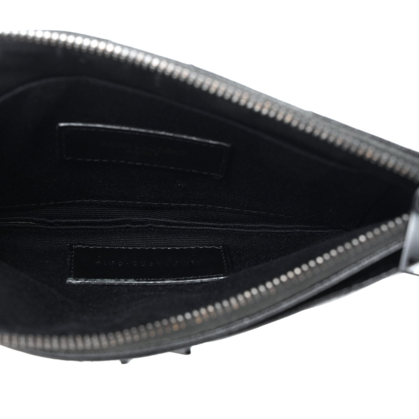 Grain De Poudre Chevron Monogram Bill Pouch Black