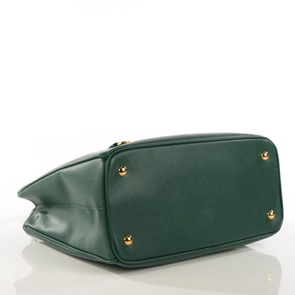 Prada Saffiano Lux Medium Tote Biliardo 4 of 10