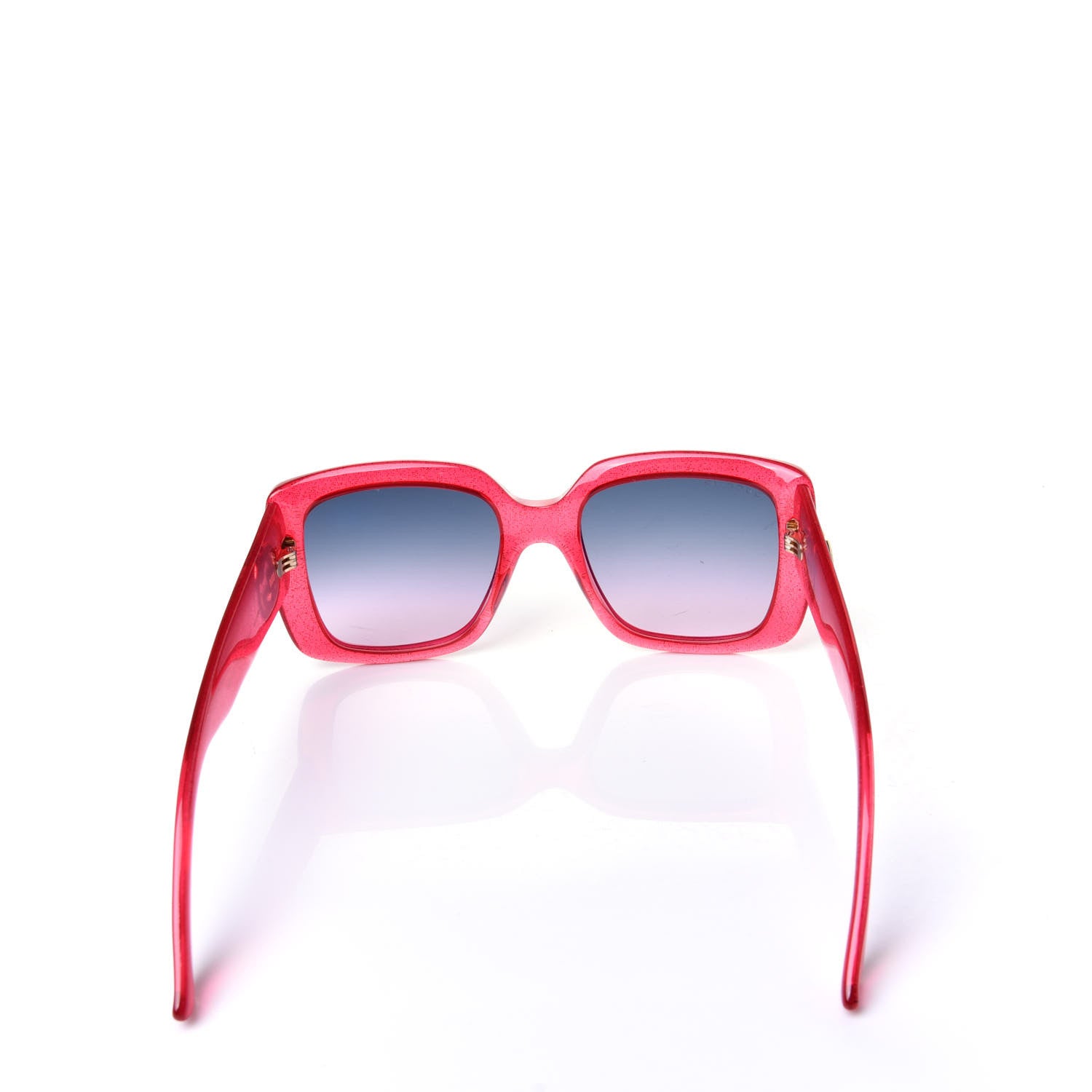 Gucci Acetate Square Frame Glitter GG0142S Sunglasses Pink 8 of 9