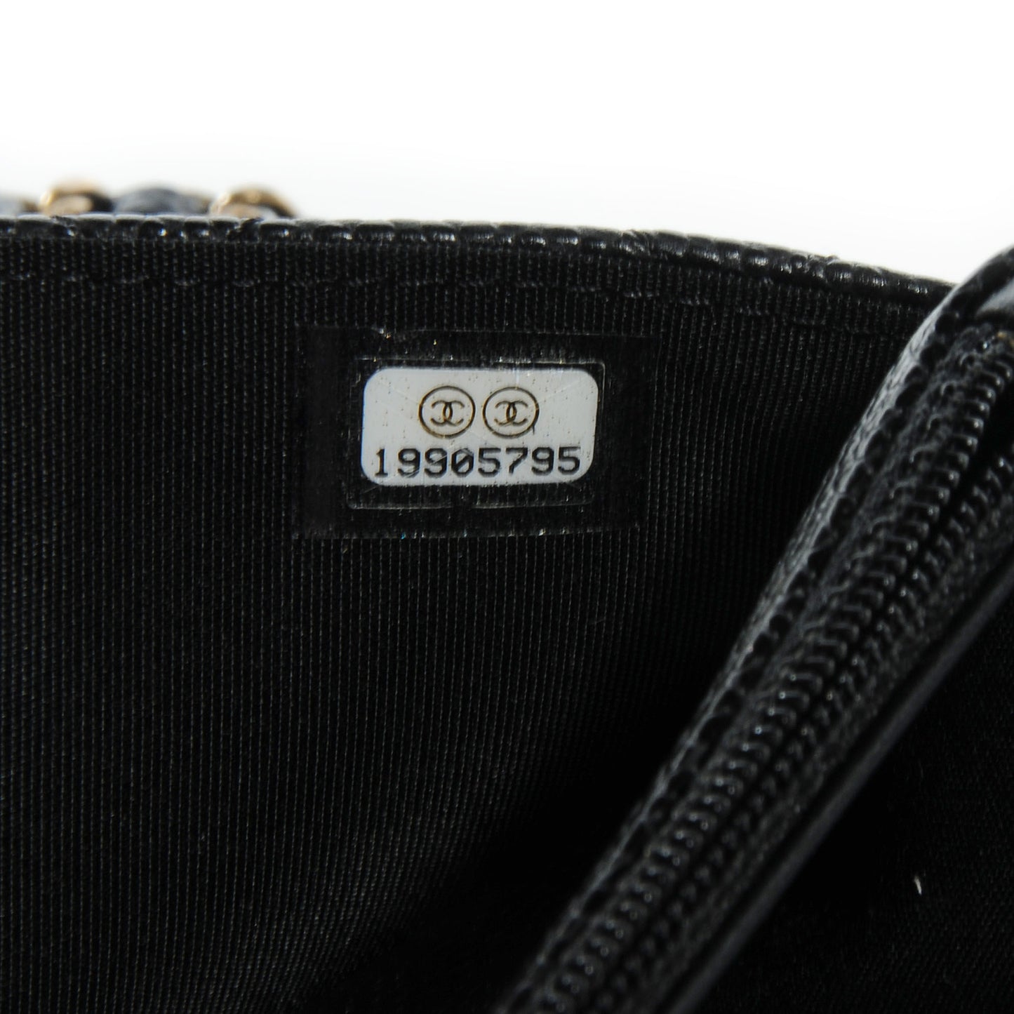 Caviar Quilted Boy Wallet On Chain WOC Black