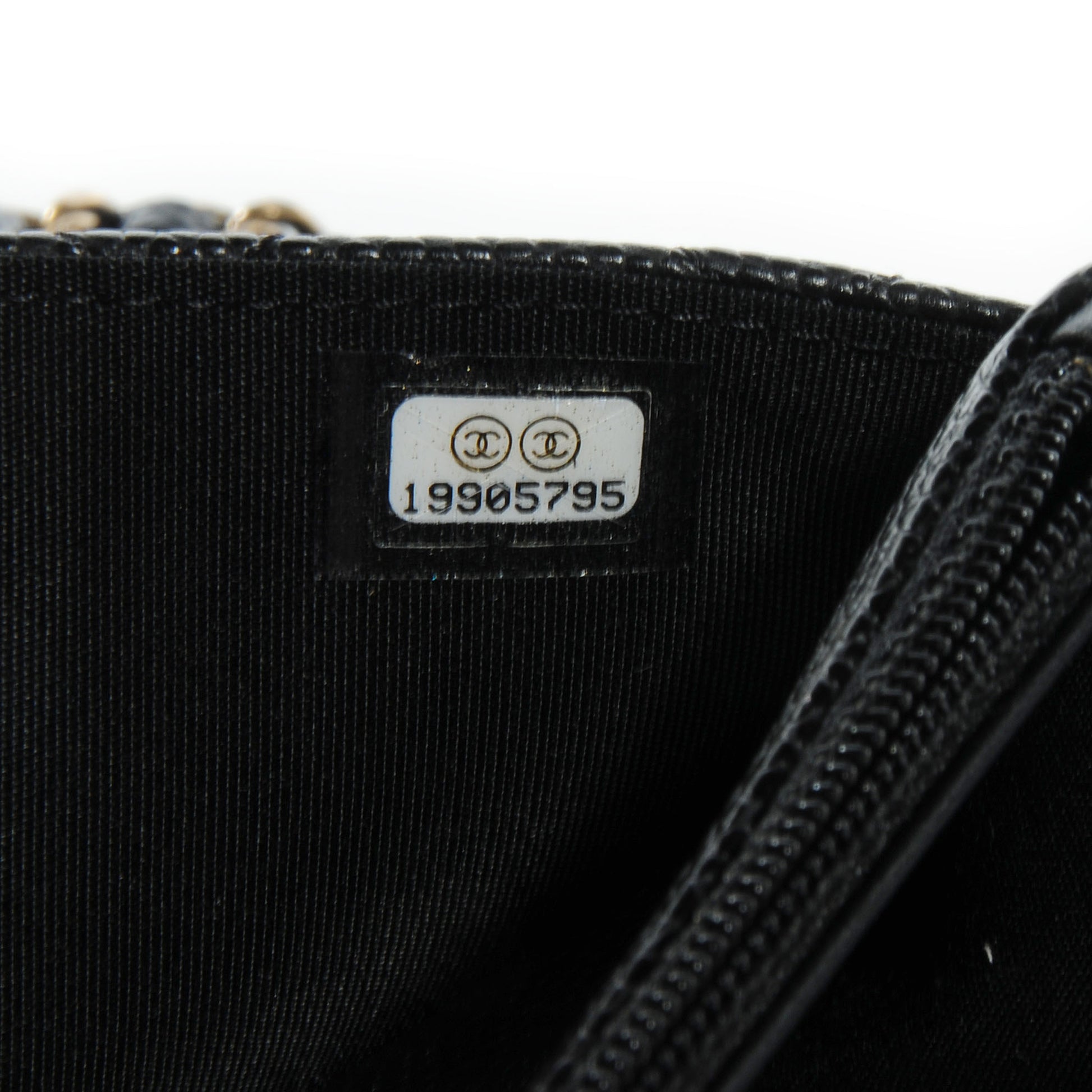 Chanel Caviar Quilted Boy Wallet On Chain WOC Black 9 of 9