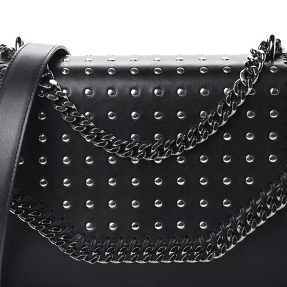 Stella McCartney Eco Alter Nappa Studded Falabella Embellished Box Shoulder Bag Black 10 of 10