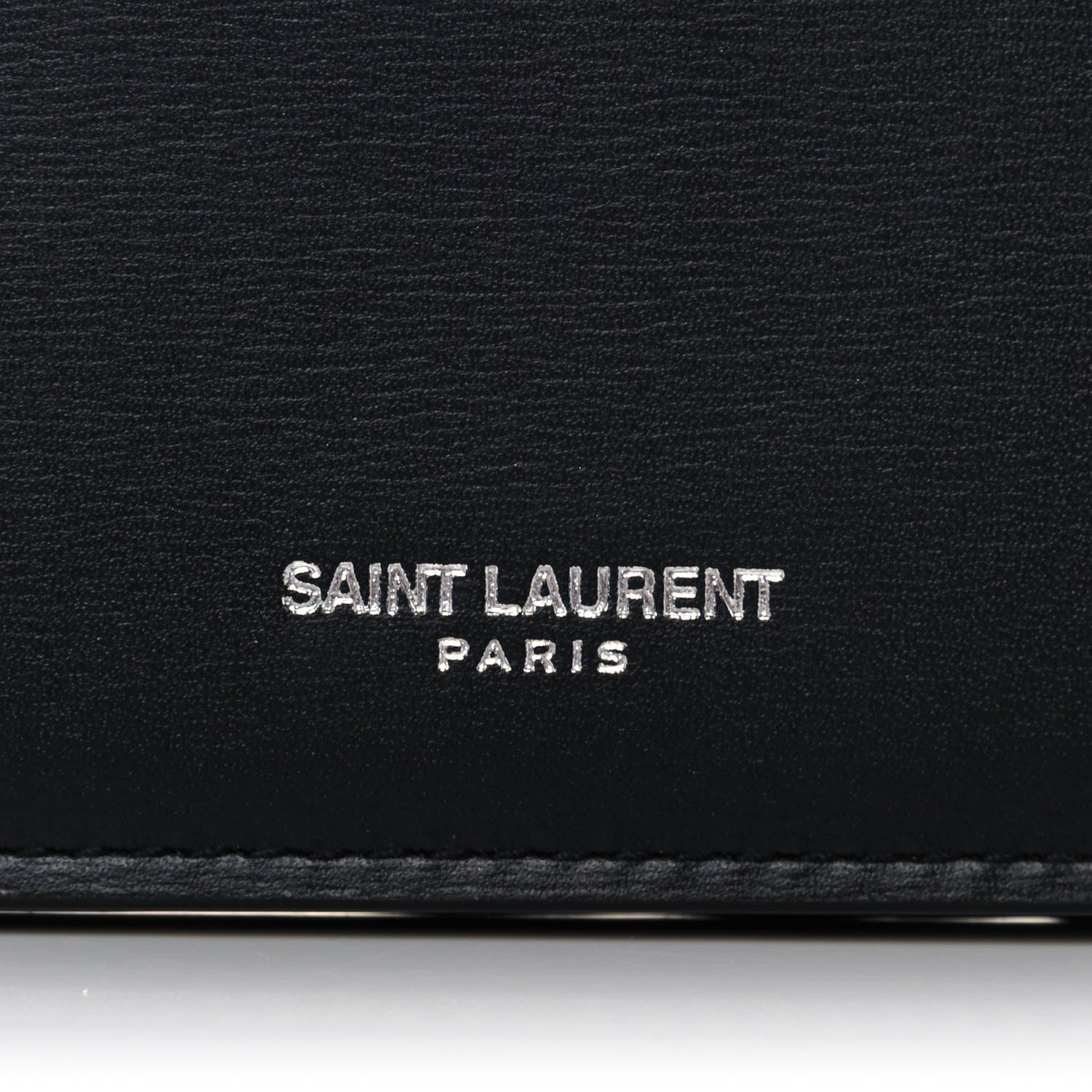 Saint Laurent Calfskin Fragments Flap Wallet Black 9 of 12